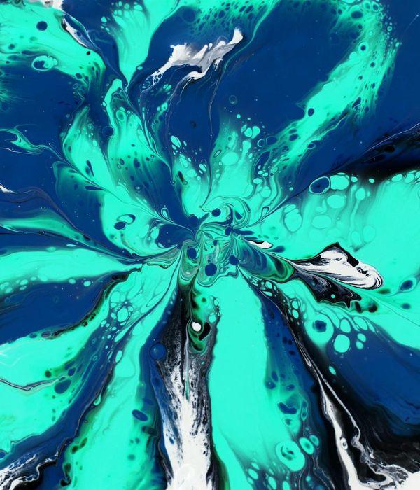 Abstract composition representing balance and fluid movement